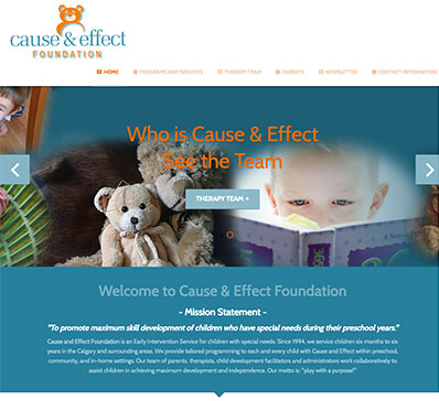 screen capture of the Sled Parlor Joomla template website designed by Sheldon Ball of LeadOn Consulting