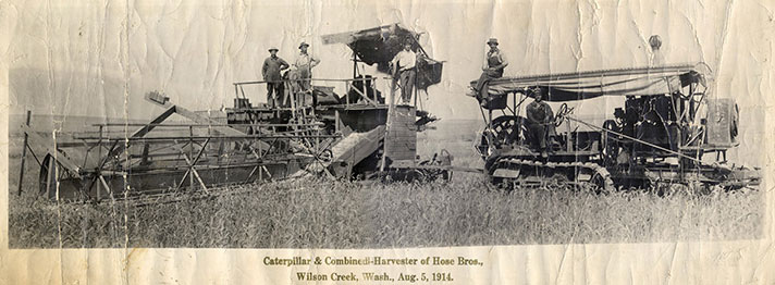 before and after picture of old farm equipment - photo retouching by web developer Sheldon Ball